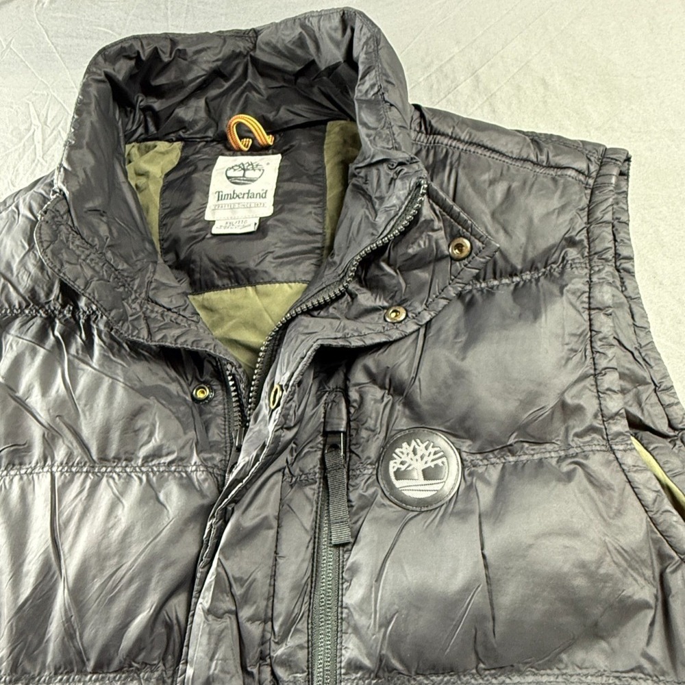 Timberland Mens XXL Thermore Insulated Vest Puffer Black Outdoor Hiking Full Zip
